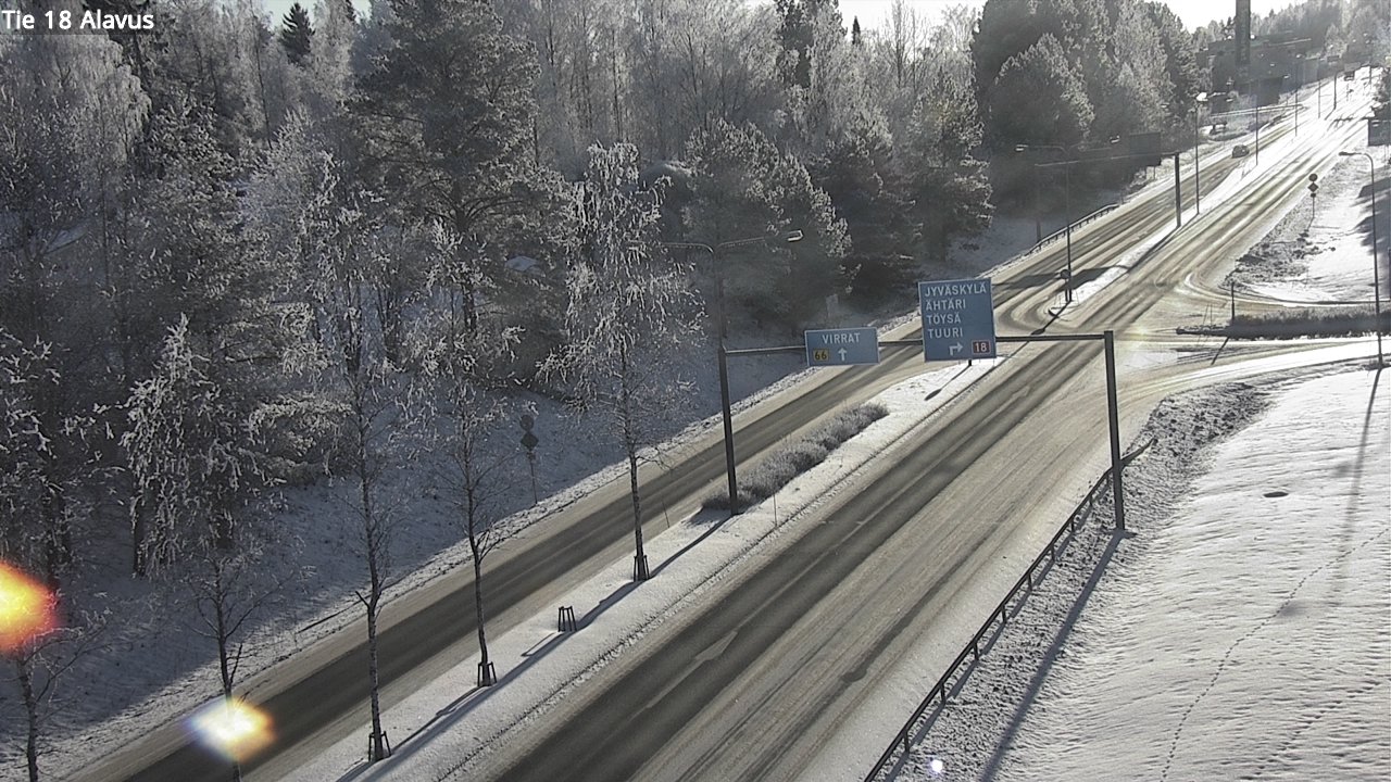 Weather Camera Image Väg 18 Alavo, Alavus, Etelä-Pohjanmaa