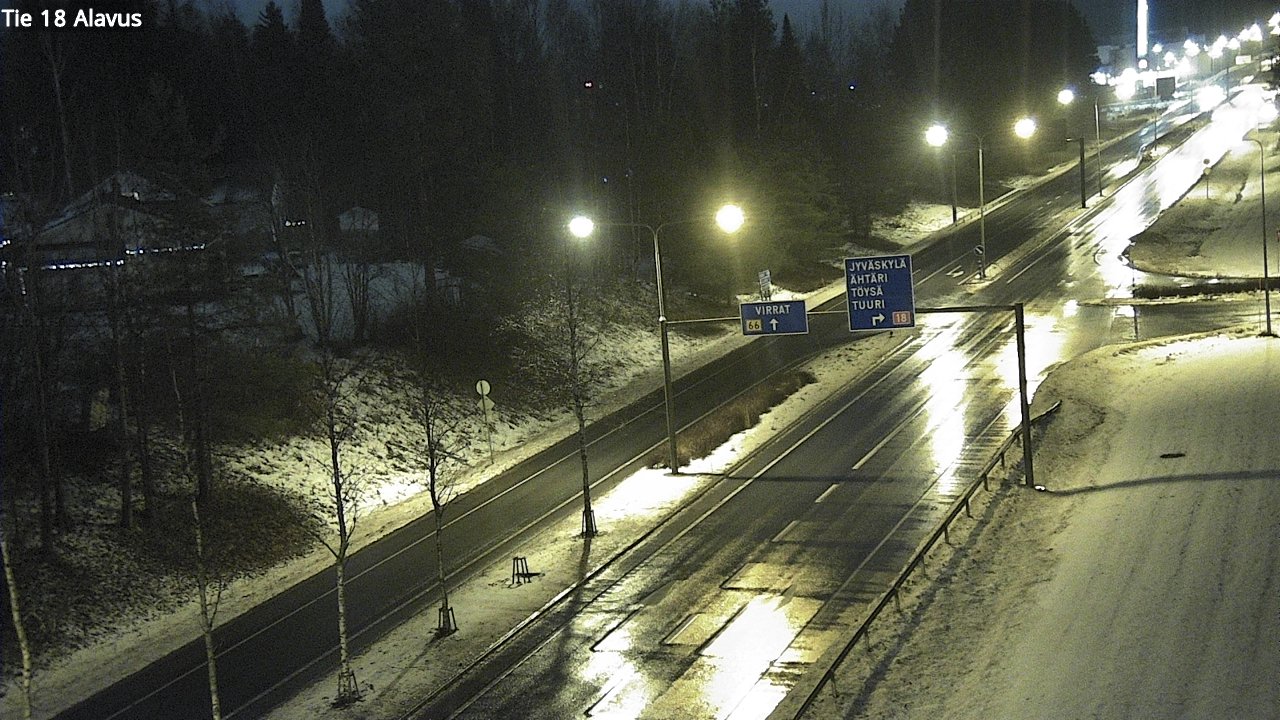 Weather Camera Image Road 18 Alavus, Alavus, Etelä-Pohjanmaa