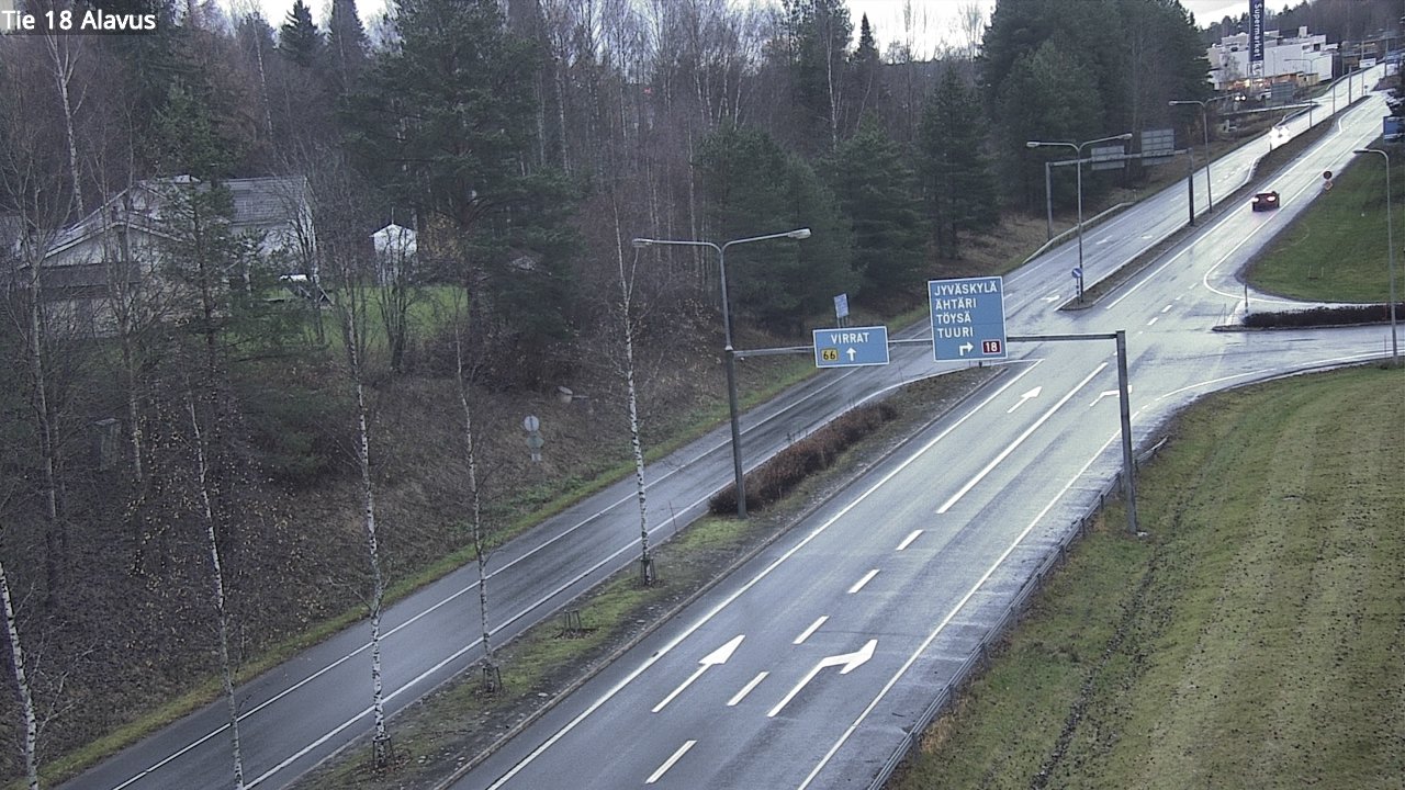 Weather Camera Image Väg 18 Alavo, Alavus, Etelä-Pohjanmaa