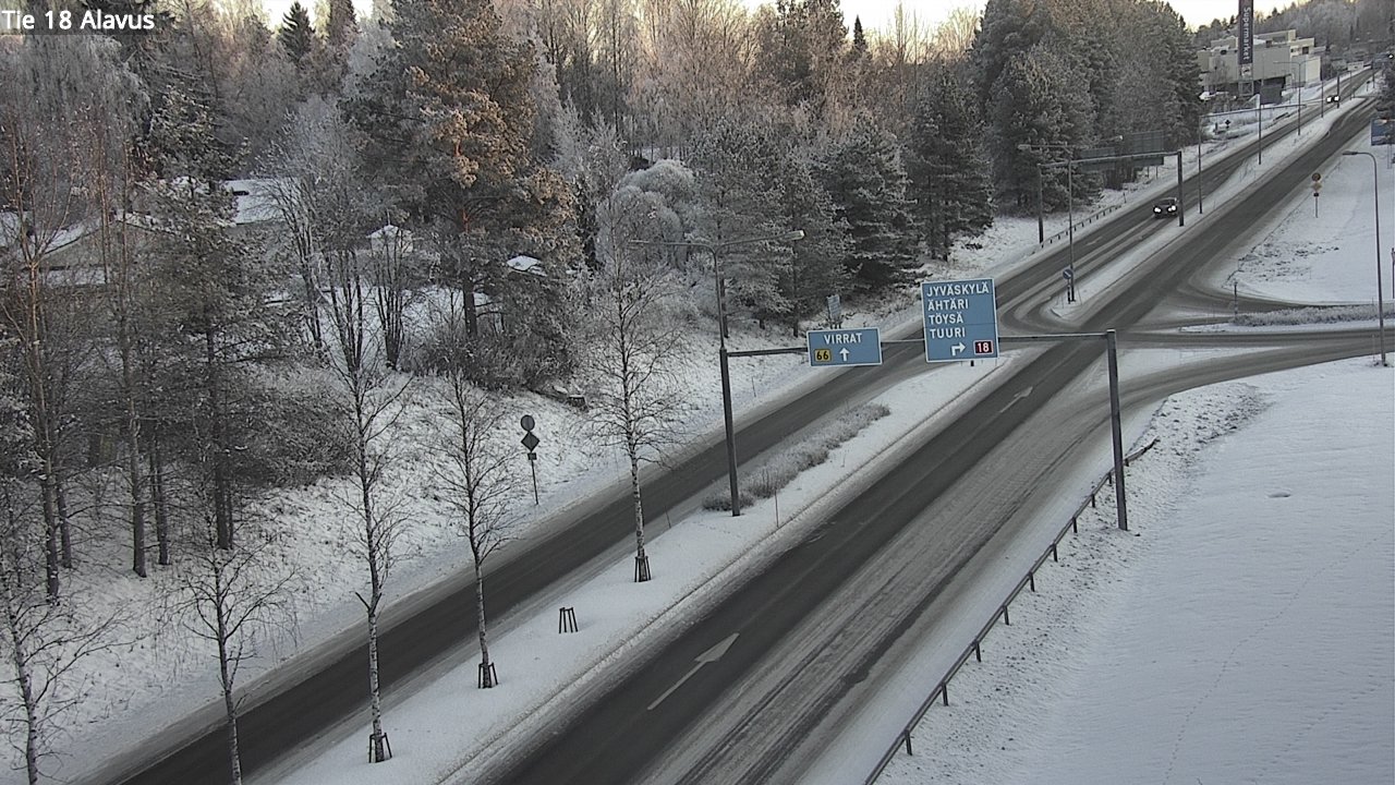 Weather Camera Image Väg 18 Alavo, Alavus, Etelä-Pohjanmaa