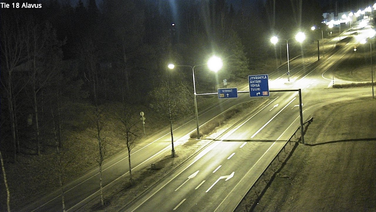 Weather Camera Image Road 18 Alavus, Alavus, Etelä-Pohjanmaa