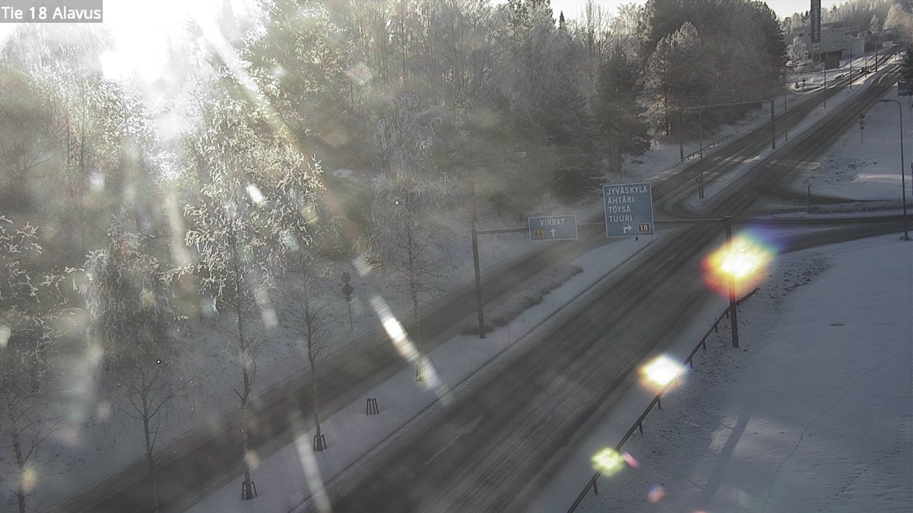 Weather Camera Image Väg 18 Alavo, Alavus, Etelä-Pohjanmaa