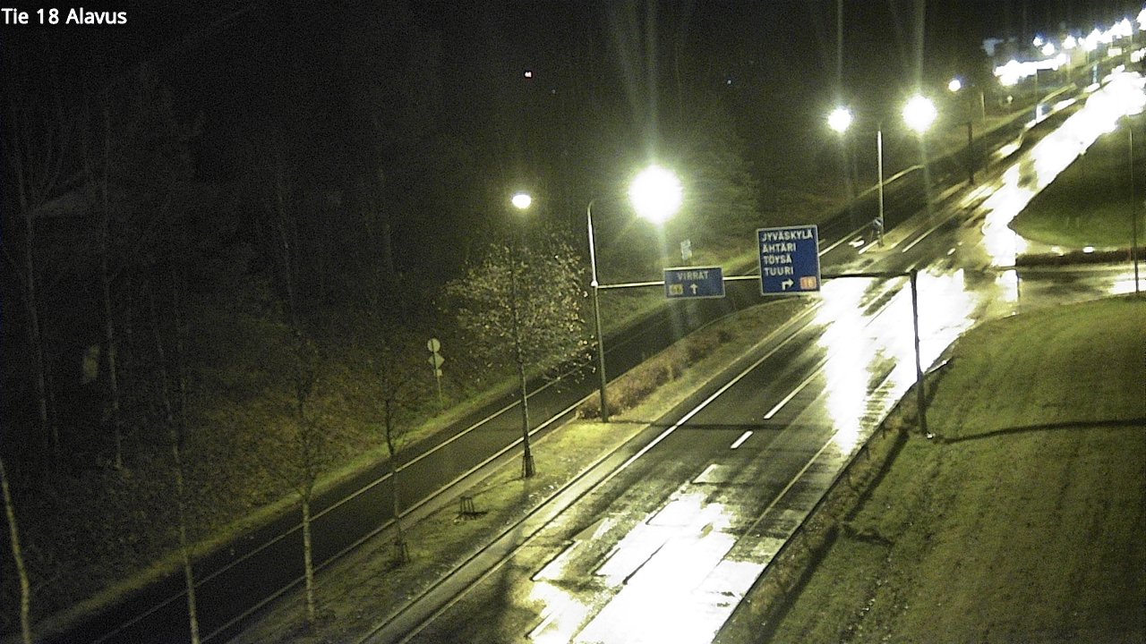 Weather Camera Image Väg 18 Alavo, Alavus, Etelä-Pohjanmaa