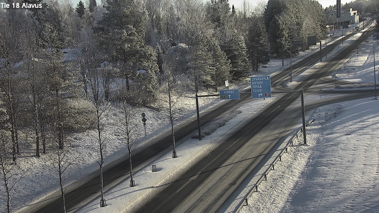 Weather Camera Image Väg 18 Alavo, Alavus, Etelä-Pohjanmaa