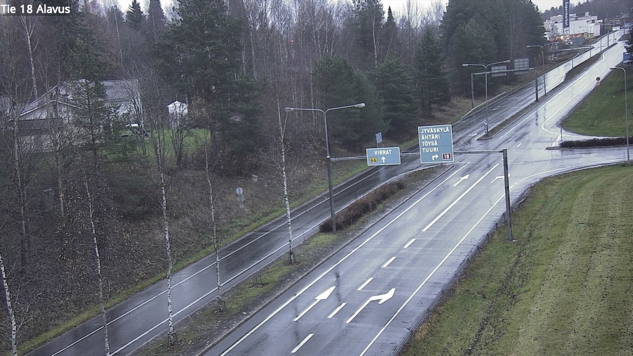 Weather Camera Image Väg 18 Alavo, Alavus, Etelä-Pohjanmaa
