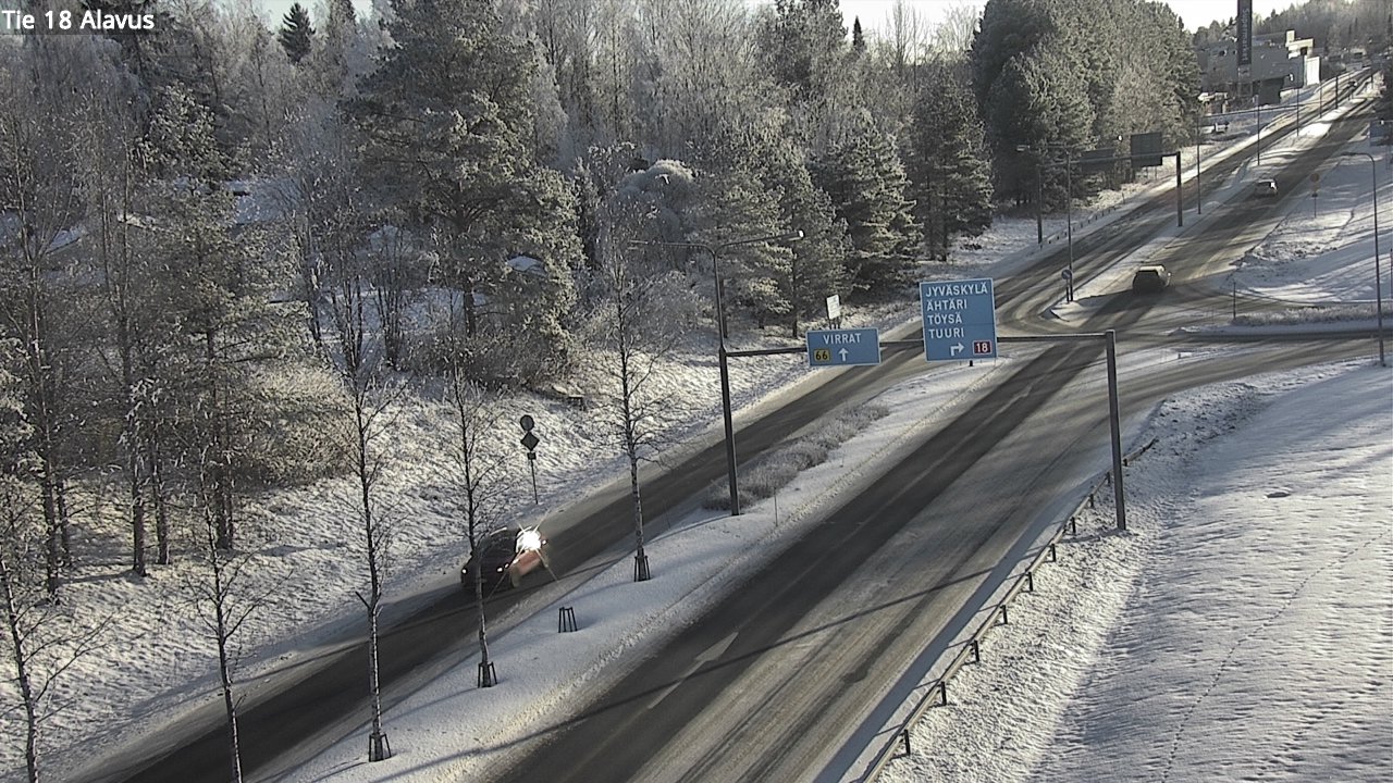 Weather Camera Image Väg 18 Alavo, Alavus, Etelä-Pohjanmaa
