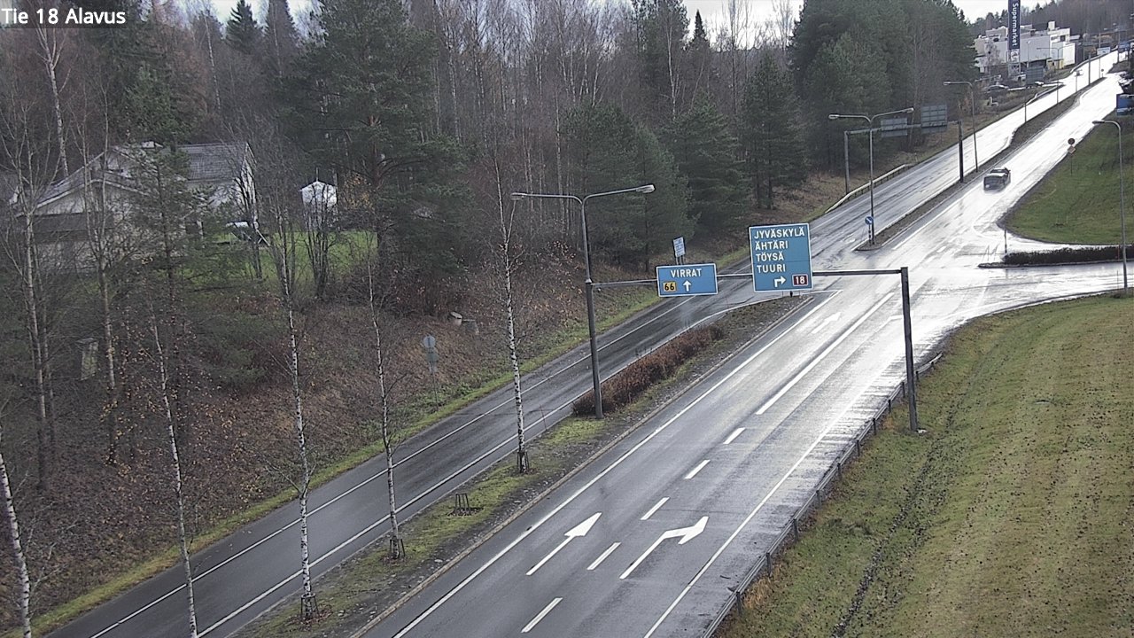 Weather Camera Image Väg 18 Alavo, Alavus, Etelä-Pohjanmaa