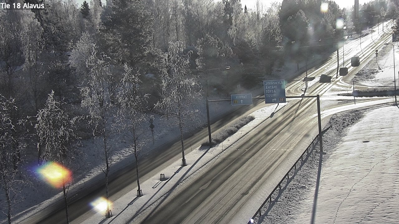 Weather Camera Image Väg 18 Alavo, Alavus, Etelä-Pohjanmaa
