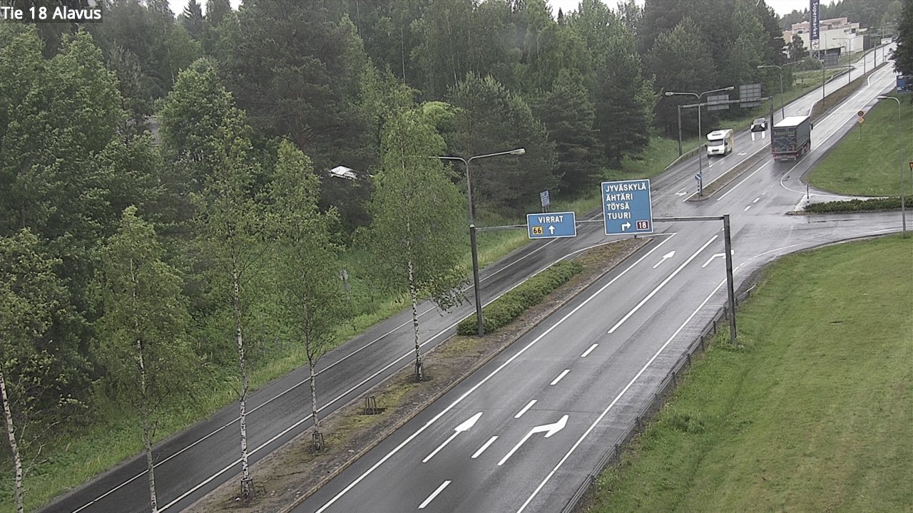 Weather Camera Image Väg 18 Alavo, Alavus, Etelä-Pohjanmaa