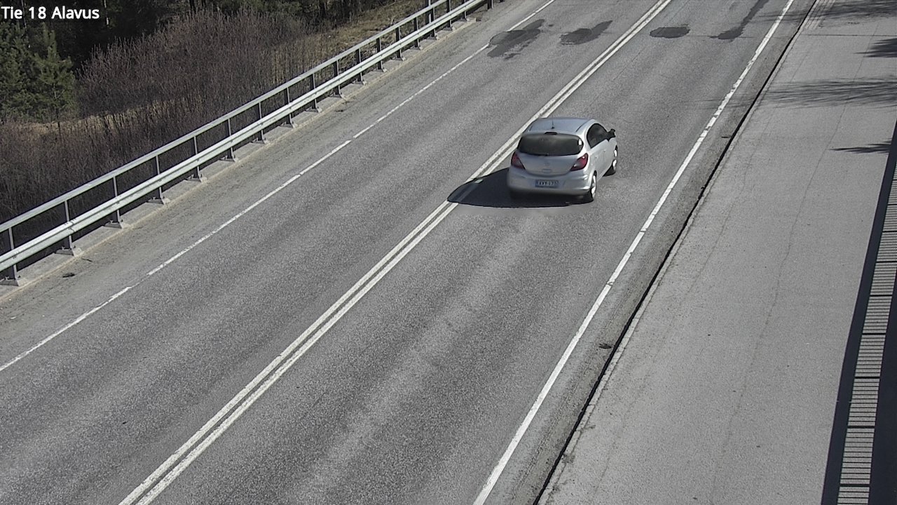 Weather Camera Image Väg 18 Alavo, Alavus, Etelä-Pohjanmaa