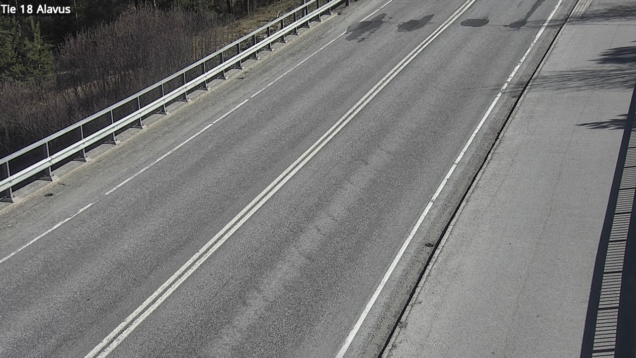 Weather Camera Image Väg 18 Alavo, Alavus, Etelä-Pohjanmaa
