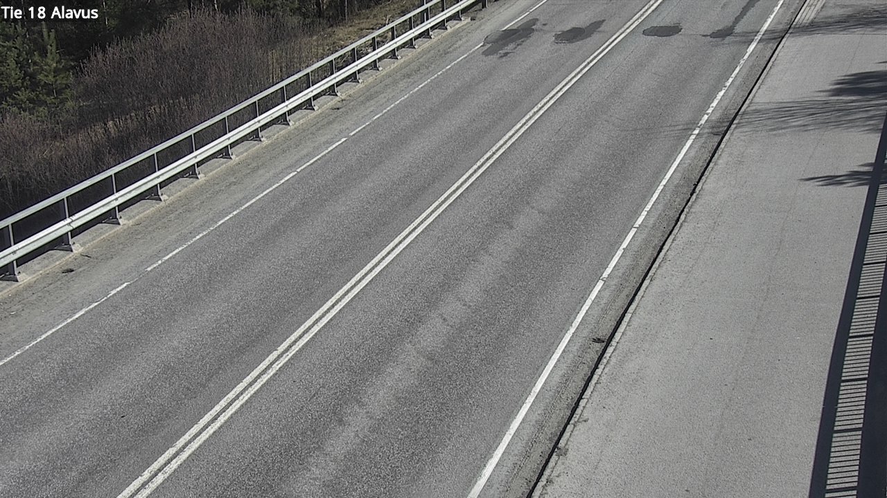 Weather Camera Image Väg 18 Alavo, Alavus, Etelä-Pohjanmaa