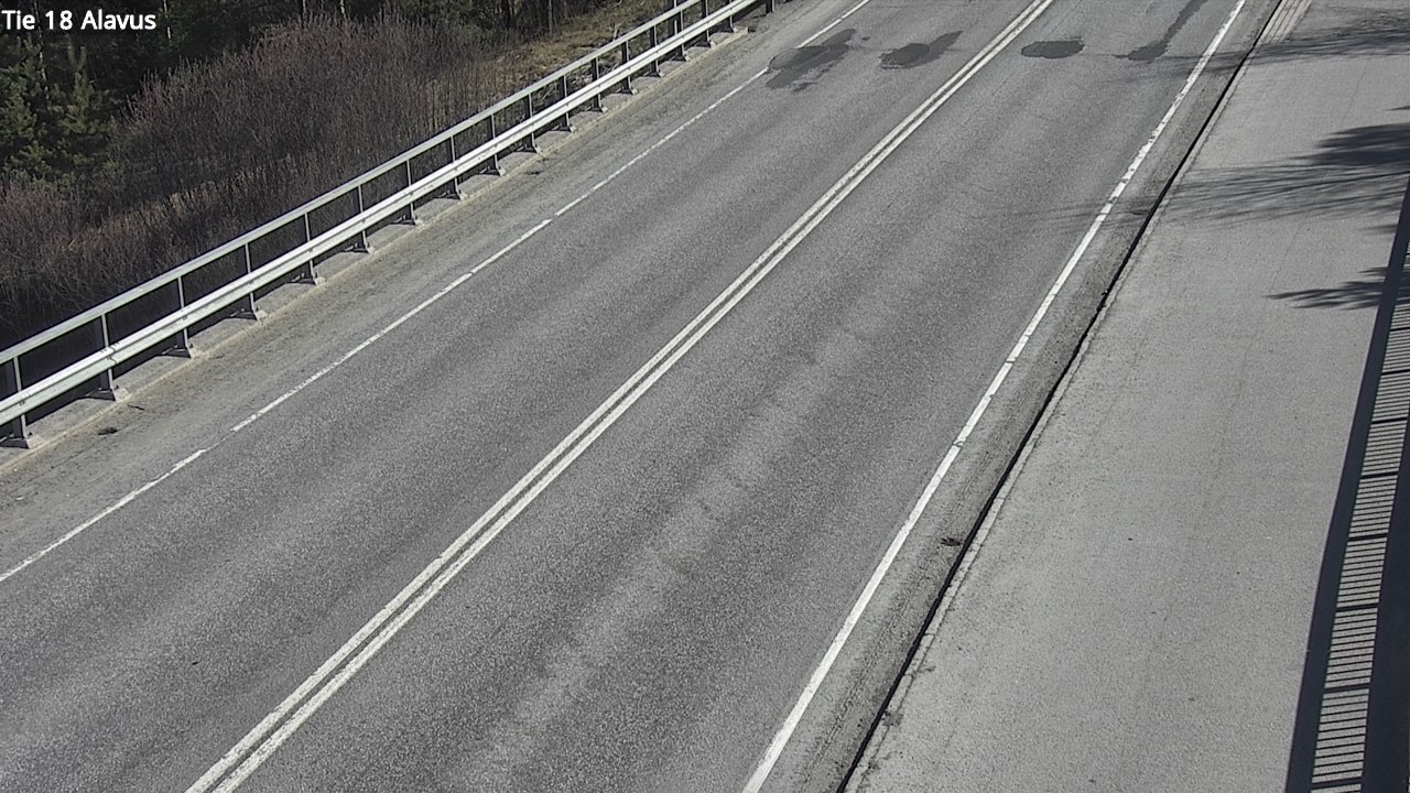 Weather Camera Image Väg 18 Alavo, Alavus, Etelä-Pohjanmaa