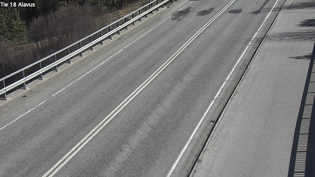 Weather Camera Image Väg 18 Alavo, Alavus, Etelä-Pohjanmaa