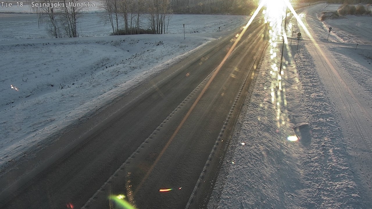 Weather Camera Image Road 18 Seinäjoki, Munakka, Seinäjoki, Etelä-Pohjanmaa