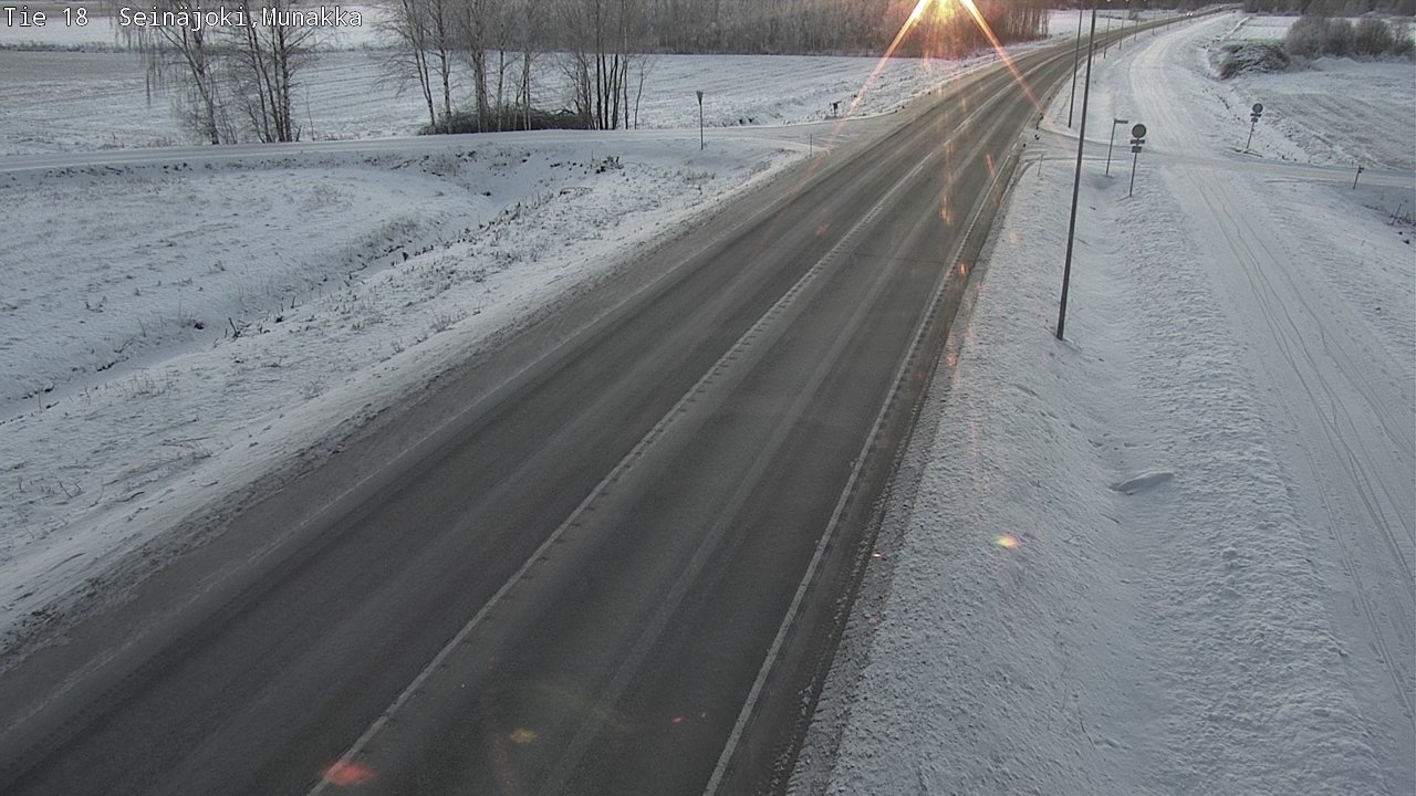 Weather Camera Image Road 18 Seinäjoki, Munakka, Seinäjoki, Etelä-Pohjanmaa