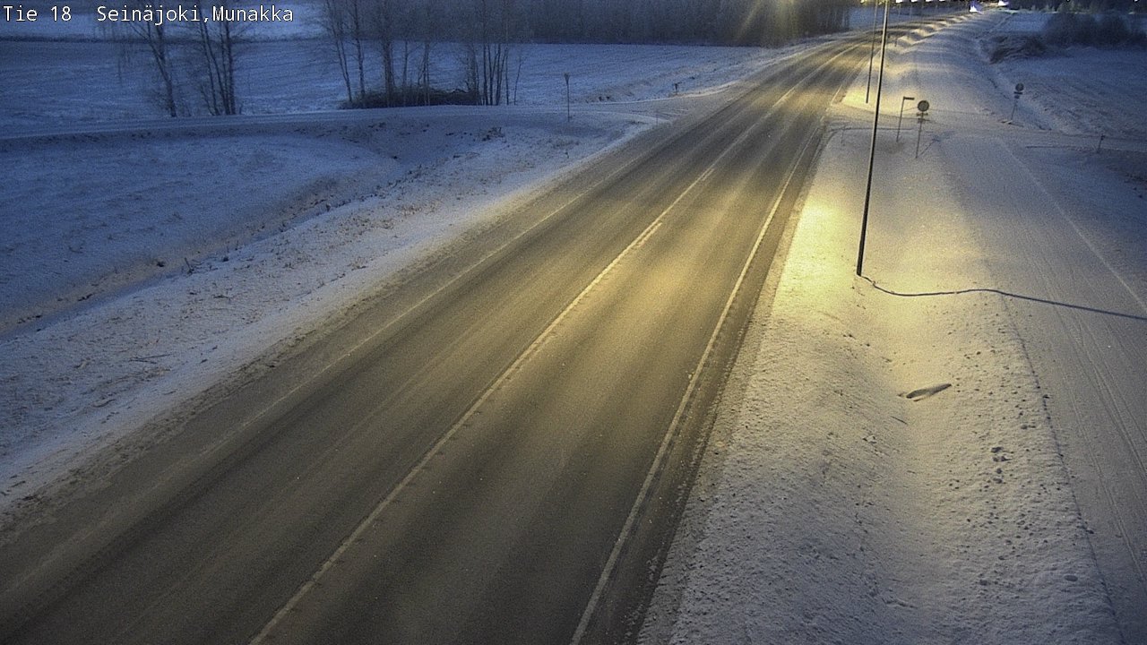 Weather Camera Image Road 18 Seinäjoki, Munakka, Seinäjoki, Etelä-Pohjanmaa