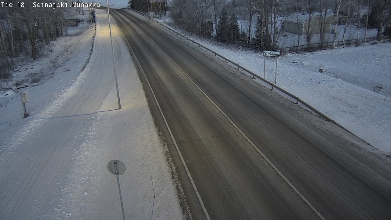 Weather Camera Image Road 18 Seinäjoki, Munakka, Seinäjoki, Etelä-Pohjanmaa