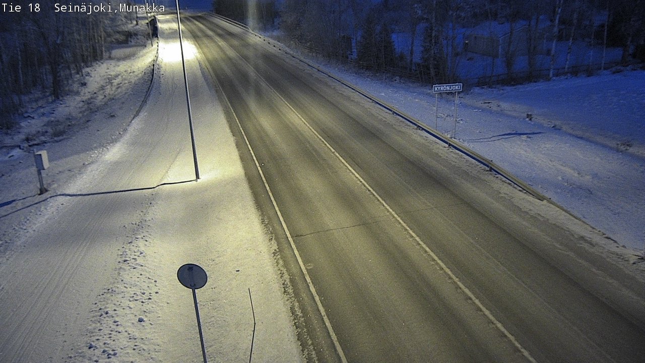 Weather Camera Image Road 18 Seinäjoki, Munakka, Seinäjoki, Etelä-Pohjanmaa