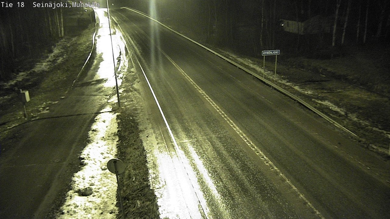 Weather Camera Image Road 18 Seinäjoki, Munakka, Seinäjoki, Etelä-Pohjanmaa