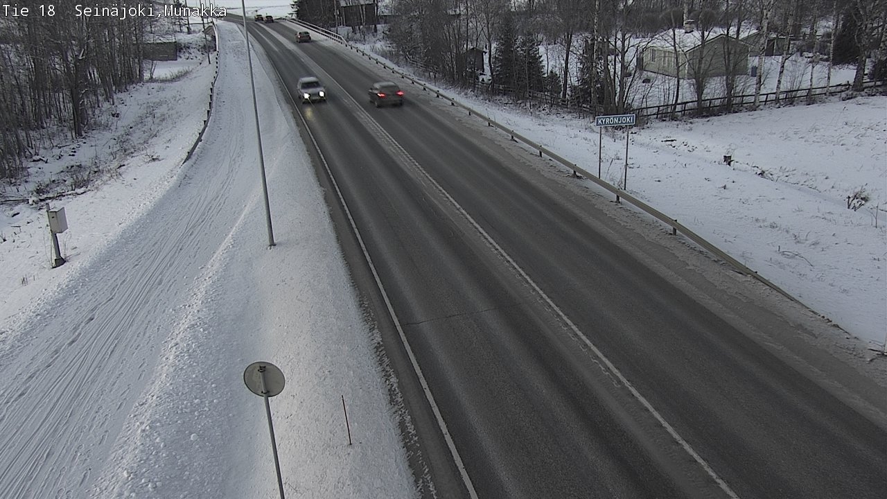 Weather Camera Image Road 18 Seinäjoki, Munakka, Seinäjoki, Etelä-Pohjanmaa