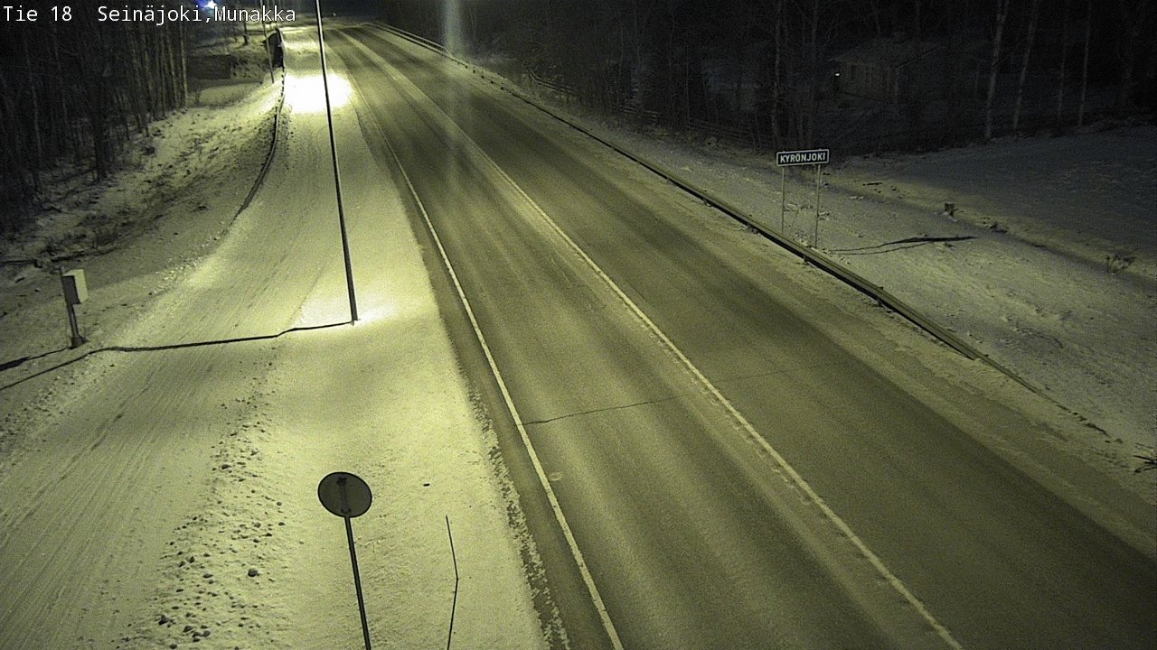 Weather Camera Image Road 18 Seinäjoki, Munakka, Seinäjoki, Etelä-Pohjanmaa