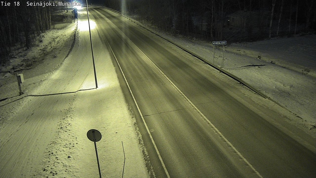 Weather Camera Image Road 18 Seinäjoki, Munakka, Seinäjoki, Etelä-Pohjanmaa
