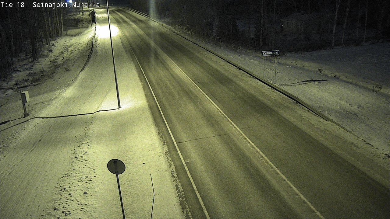 Weather Camera Image Road 18 Seinäjoki, Munakka, Seinäjoki, Etelä-Pohjanmaa