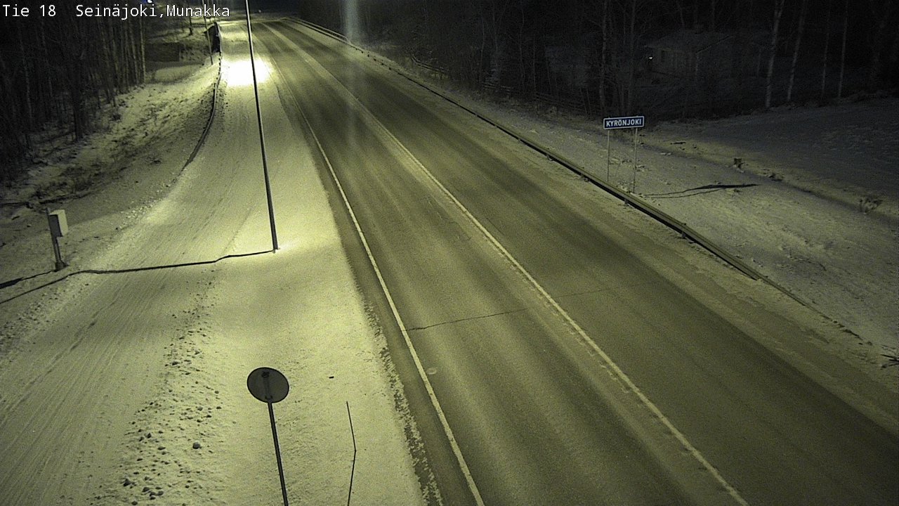 Weather Camera Image Road 18 Seinäjoki, Munakka, Seinäjoki, Etelä-Pohjanmaa
