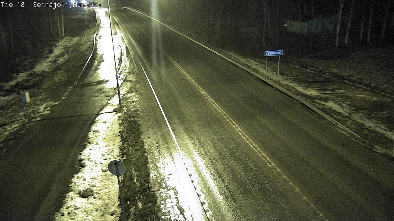 Weather Camera Image Road 18 Seinäjoki, Munakka, Seinäjoki, Etelä-Pohjanmaa