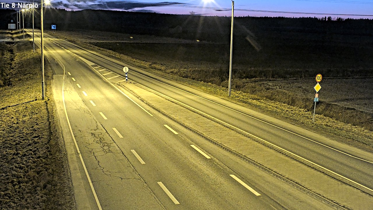Weather Camera Image Väg 8 Närpes, Närpiö, Pohjanmaa