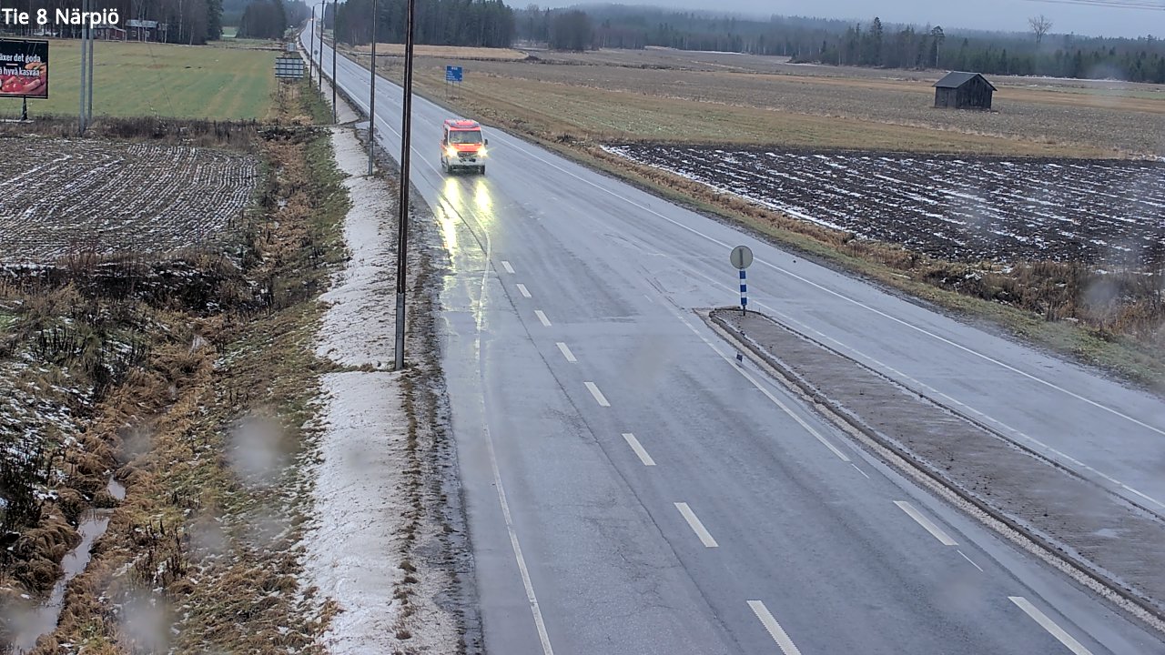 Weather Camera Image Väg 8 Närpes, Närpiö, Pohjanmaa