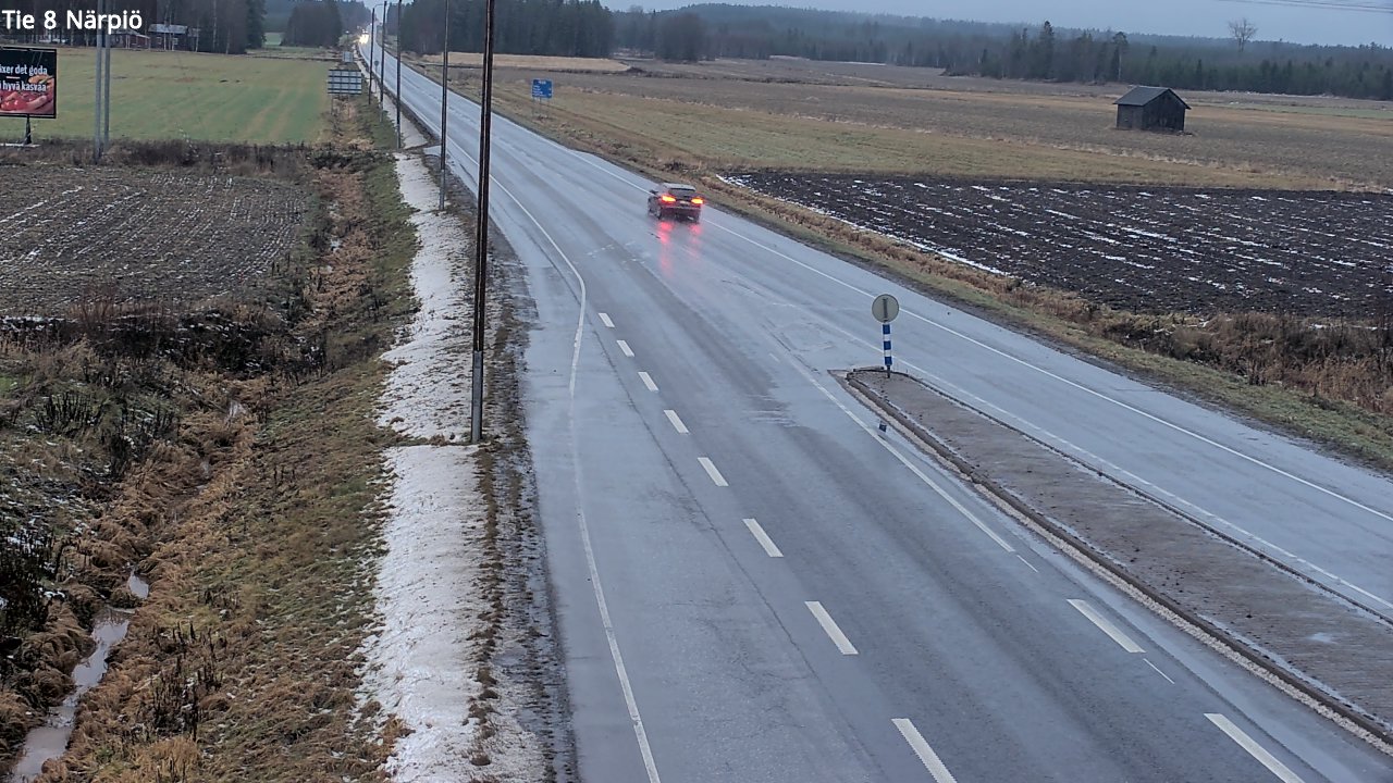 Weather Camera Image Väg 8 Närpes, Närpiö, Pohjanmaa