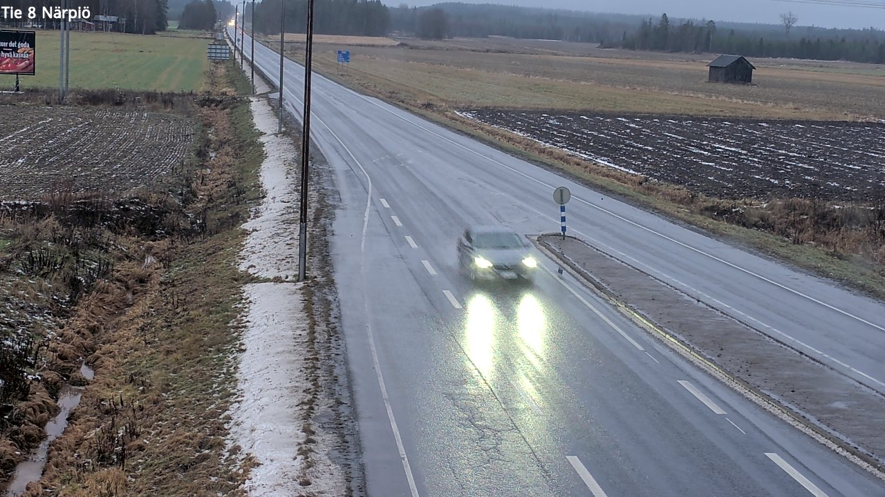 Weather Camera Image Väg 8 Närpes, Närpiö, Pohjanmaa