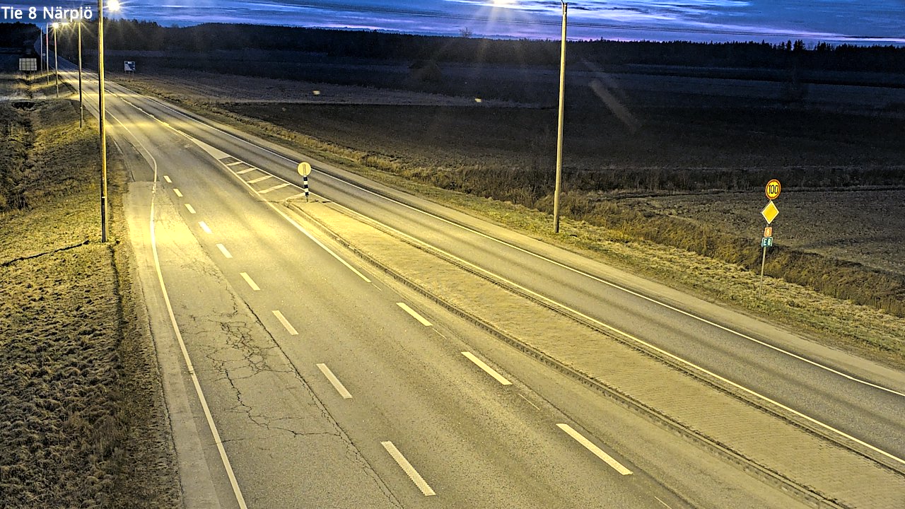 Weather Camera Image Road 8 Närpiö, Närpiö, Pohjanmaa