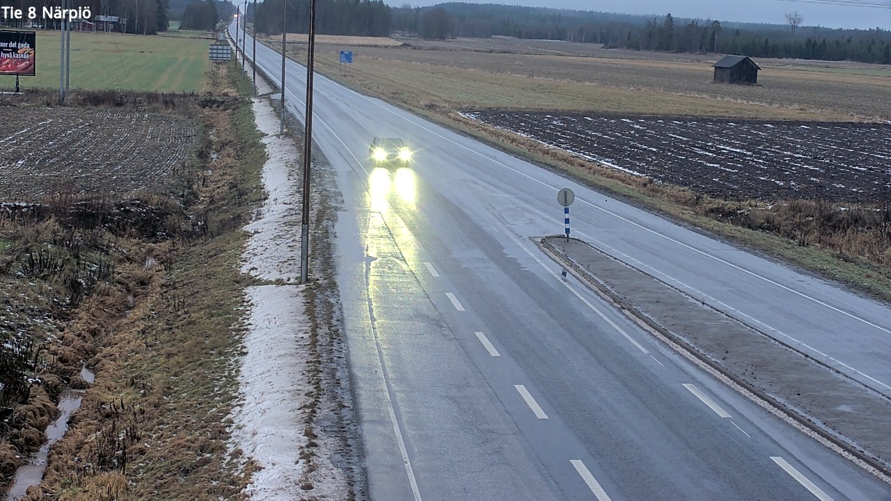 Weather Camera Image Väg 8 Närpes, Närpiö, Pohjanmaa