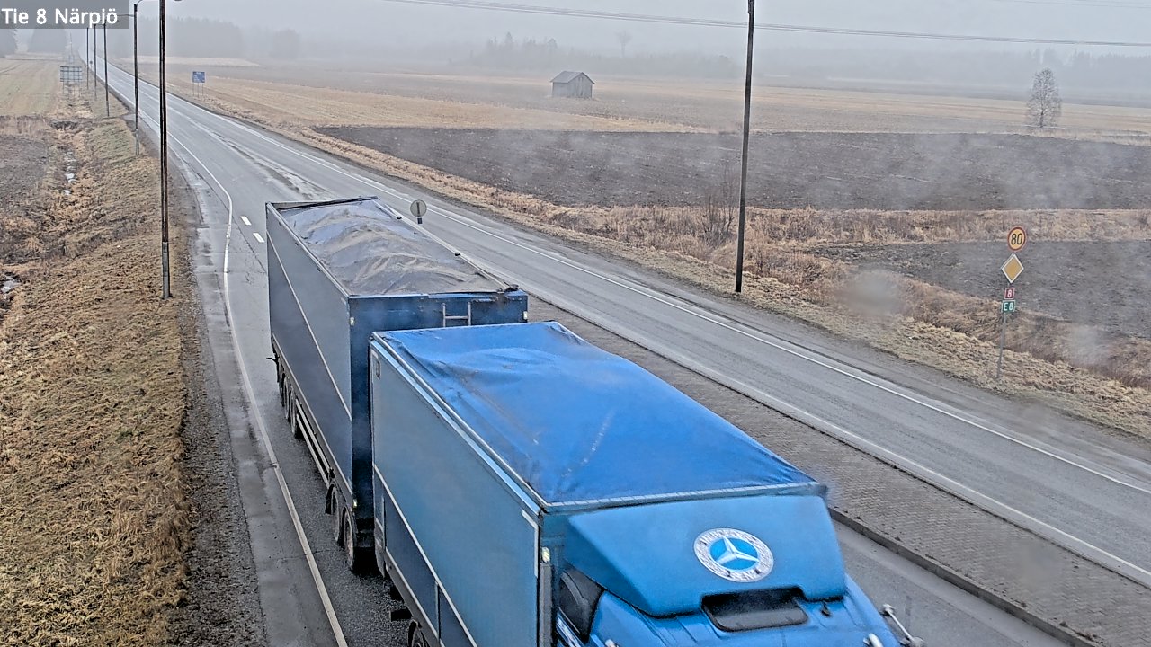 Weather Camera Image Road 8 Närpiö, Närpiö, Pohjanmaa