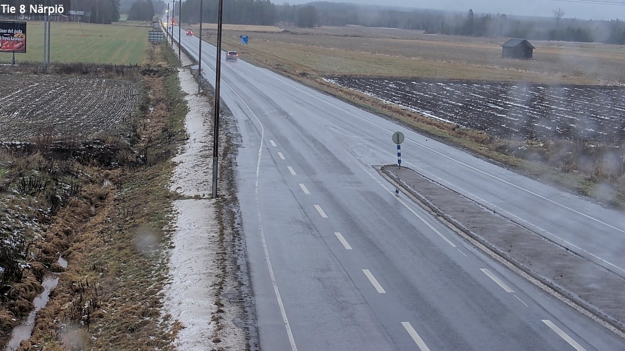 Weather Camera Image Väg 8 Närpes, Närpiö, Pohjanmaa