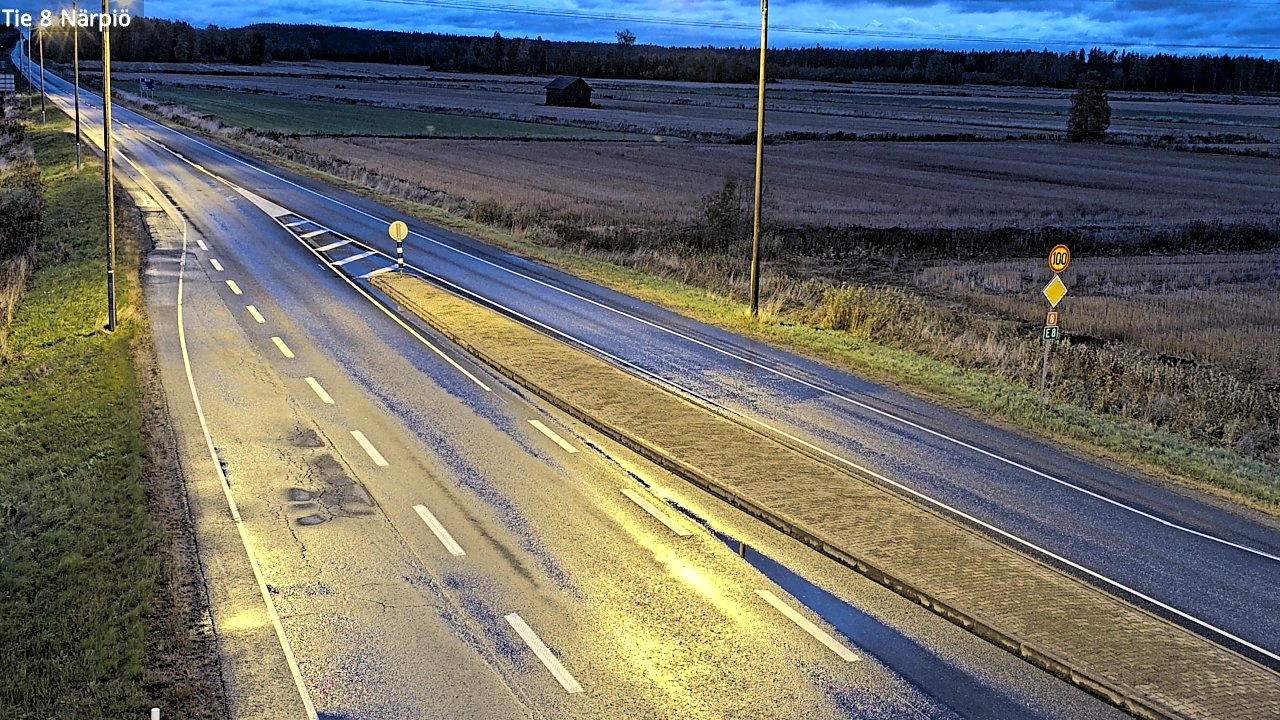 Weather Camera Image Road 8 Närpiö, Närpiö, Pohjanmaa