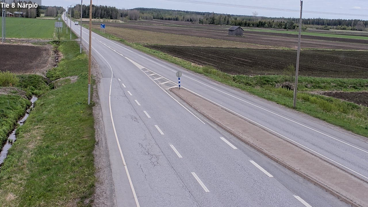 Weather Camera Image Road 8 Närpiö, Närpiö, Pohjanmaa