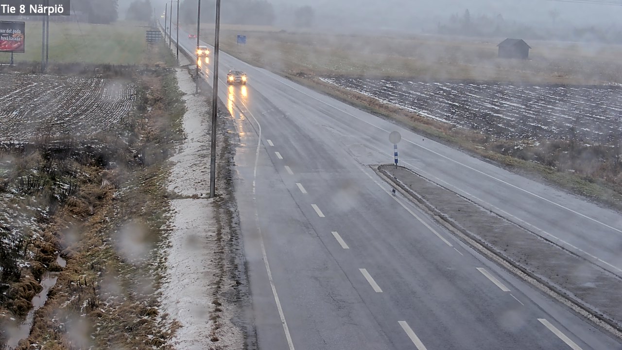 Weather Camera Image Väg 8 Närpes, Närpiö, Pohjanmaa