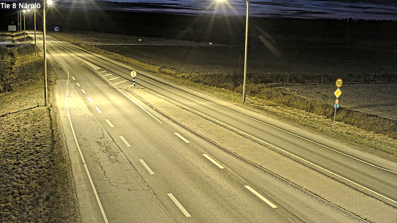 Weather Camera Image Road 8 Närpiö, Närpiö, Pohjanmaa