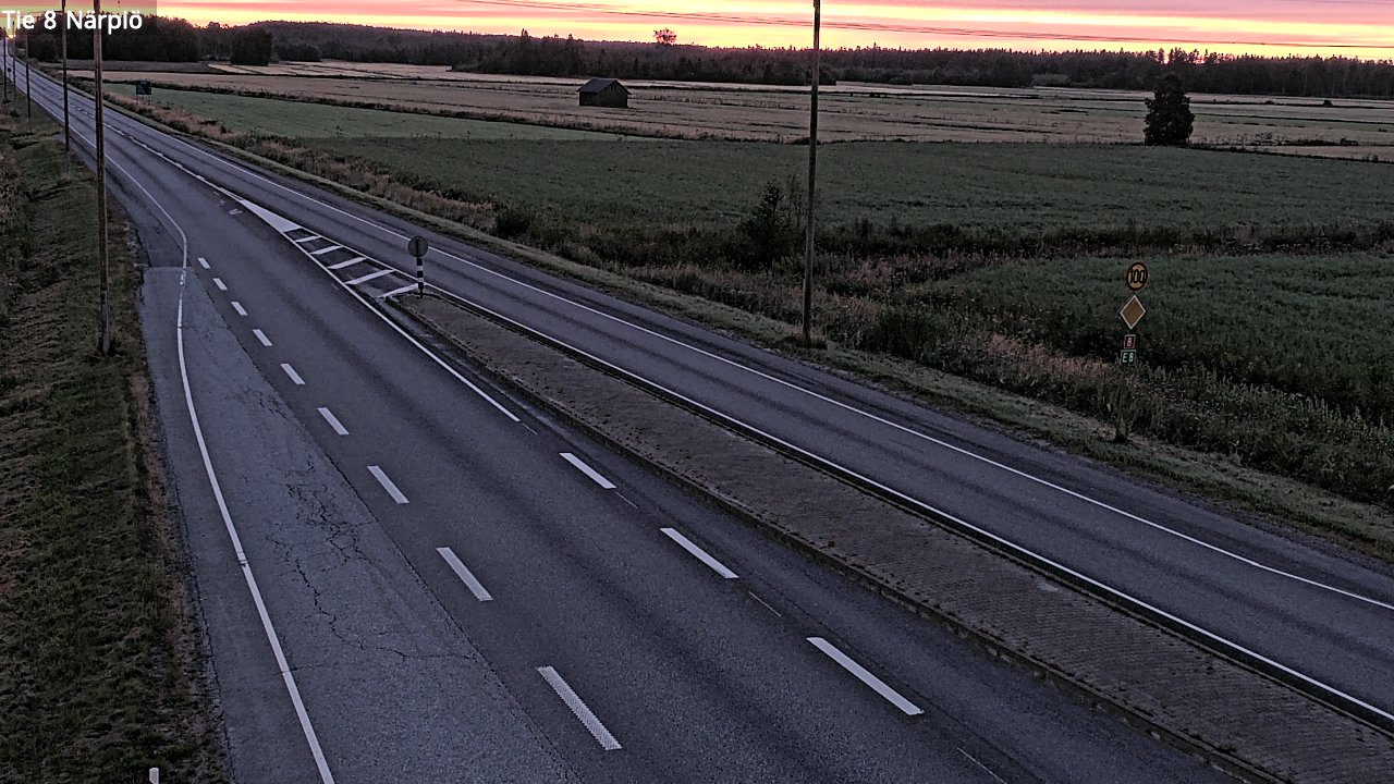 Weather Camera Image Road 8 Närpiö, Närpiö, Pohjanmaa