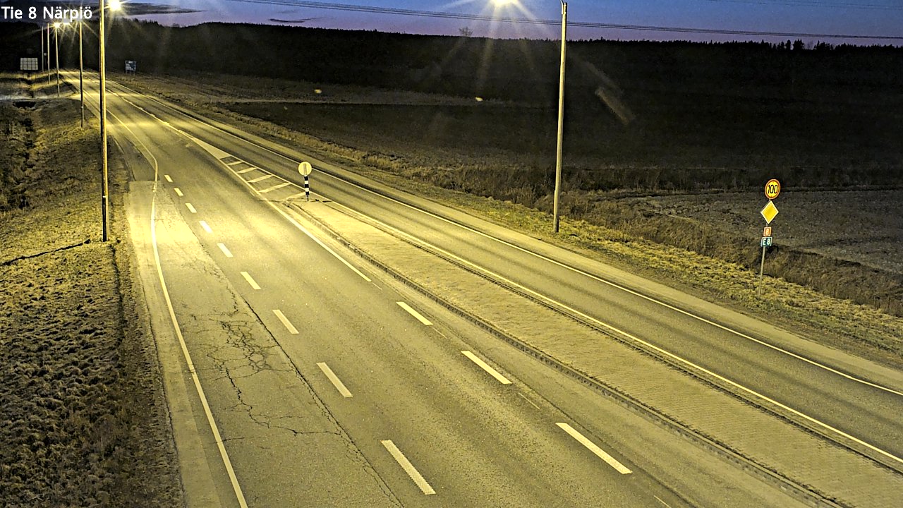 Weather Camera Image Väg 8 Närpes, Närpiö, Pohjanmaa