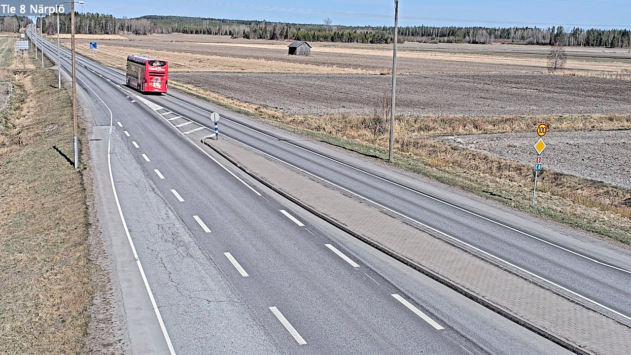 Weather Camera Image Väg 8 Närpes, Närpiö, Pohjanmaa