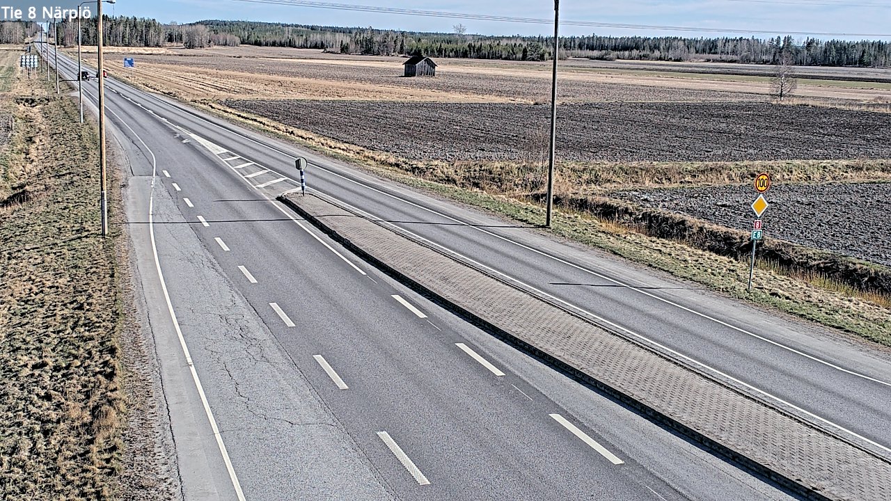 Weather Camera Image Väg 8 Närpes, Närpiö, Pohjanmaa
