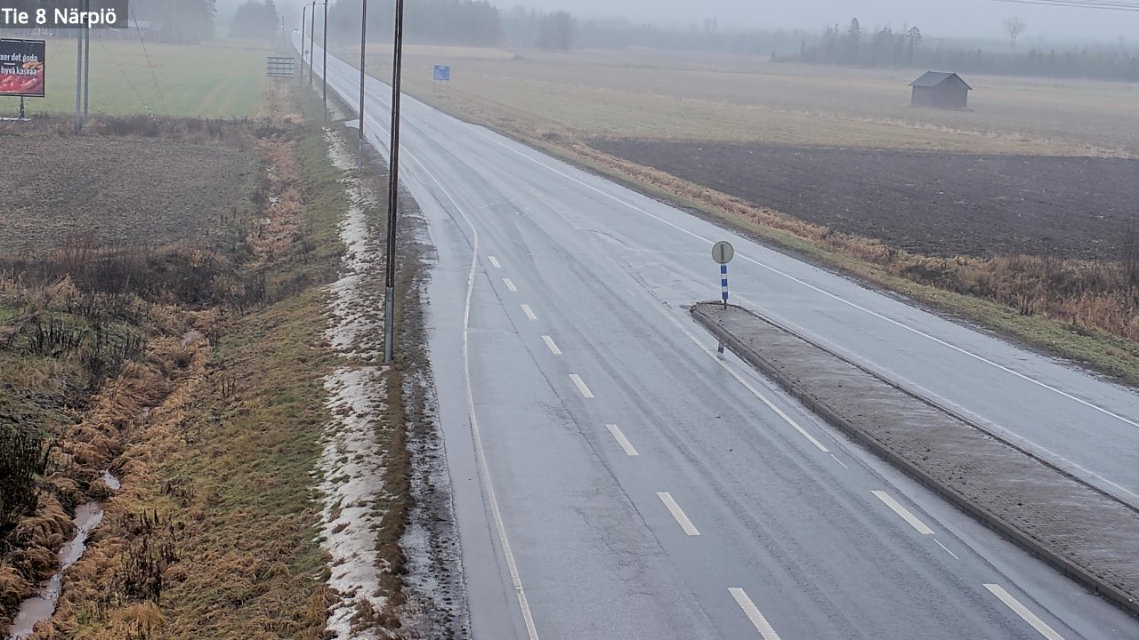 Weather Camera Image Väg 8 Närpes, Närpiö, Pohjanmaa