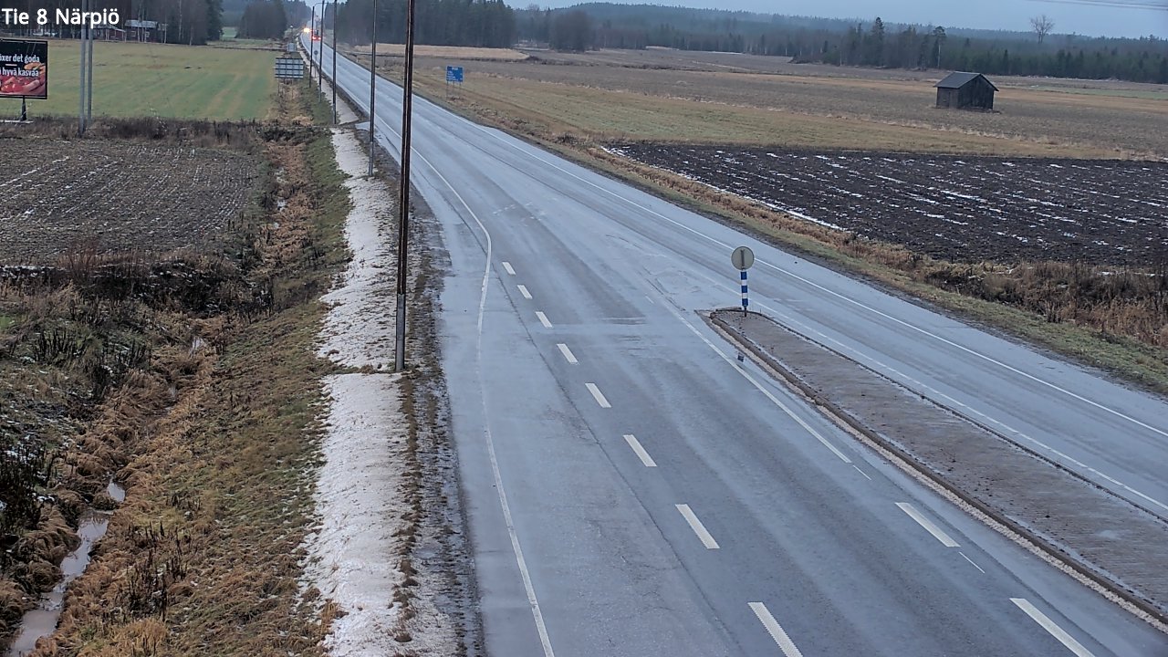 Weather Camera Image Väg 8 Närpes, Närpiö, Pohjanmaa