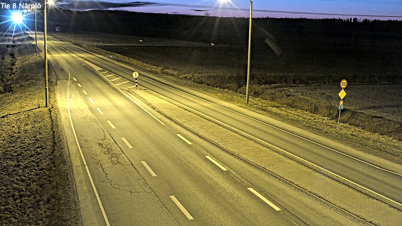 Weather Camera Image Väg 8 Närpes, Närpiö, Pohjanmaa