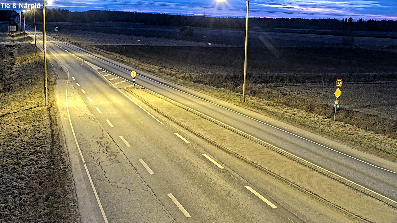Weather Camera Image Road 8 Närpiö, Närpiö, Pohjanmaa